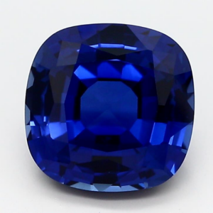 Lab Blue Sapphire Cushion Square