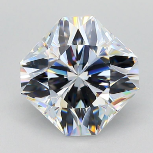 Simulated Diamond White Allan Radiant Square