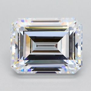 Simulated Diamond White Emerald Cut