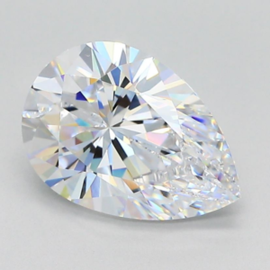 Simulated Diamond White Pear