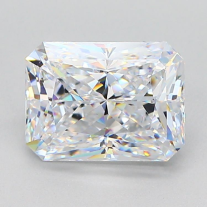 Simulated Diamond White Radiant Emerald