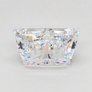 Simulated Diamond White Trapazoid