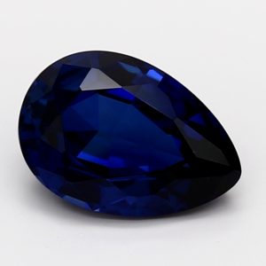 Lab Blue Sapphire Pear