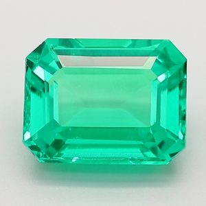 Lab Grown Columbian Green Emerald Cut