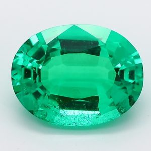 Lab Grown Columbian Green Oval