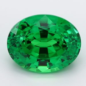Simulated Columbian Green Oval