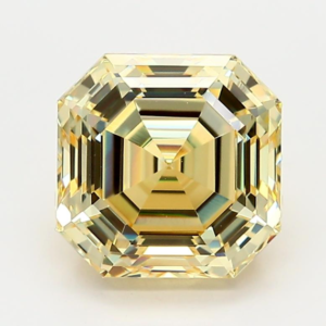 Simulated Diamond Canary Royal Cut (Asscher)