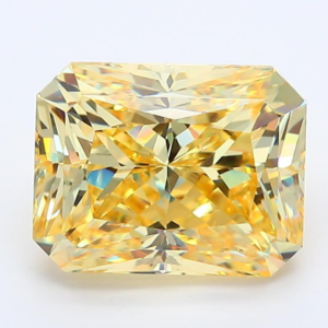 Simulated Diamond Canary Radiant Emerald