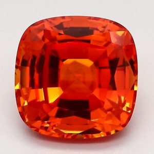 Lab Padparacha Cushion Square