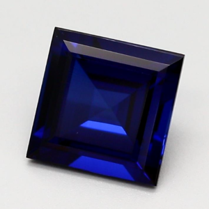 Lab Blue Sapphire Square w/PT Step
